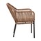 Merrick Lane Magnolia Outdoor Furniture Sets 2 Piece All-Weather Woven Patio Chairs With Cushions